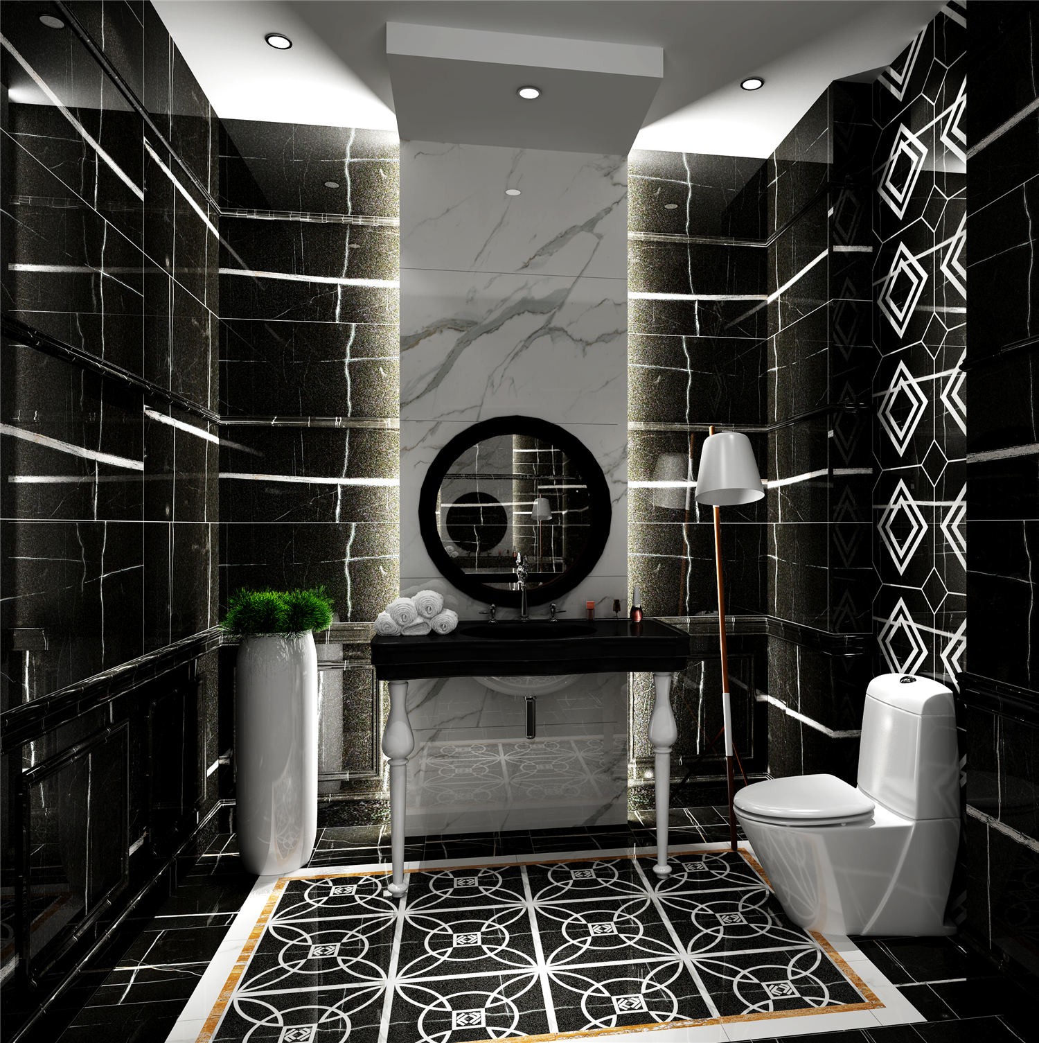 劳伦特黑FDS80C617洗手间