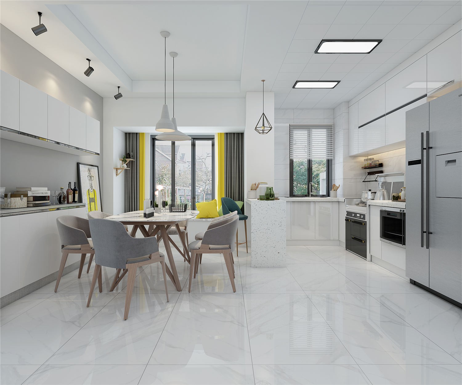 FP126022F北欧餐厅效果图