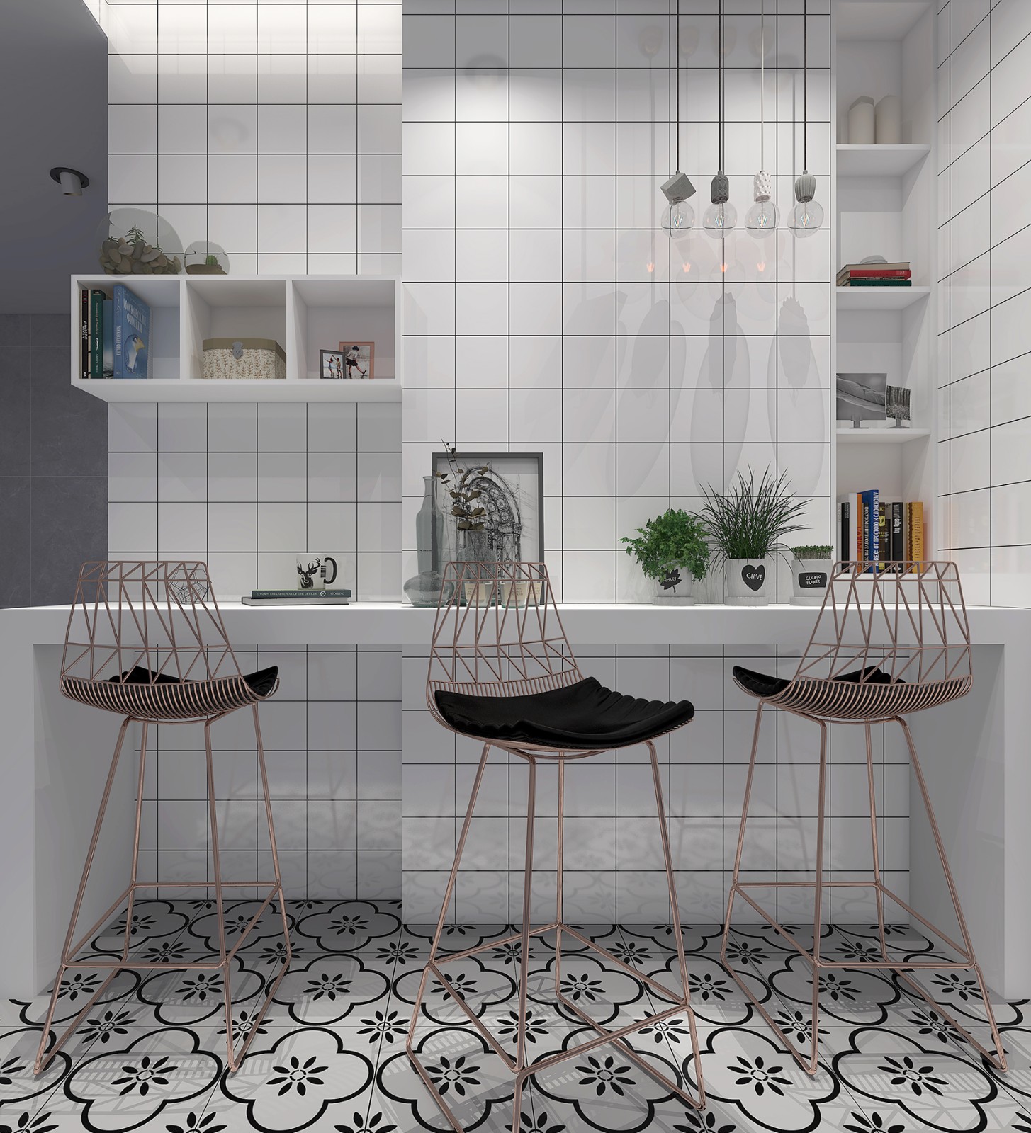 FTC63018北欧吧台应用效果图