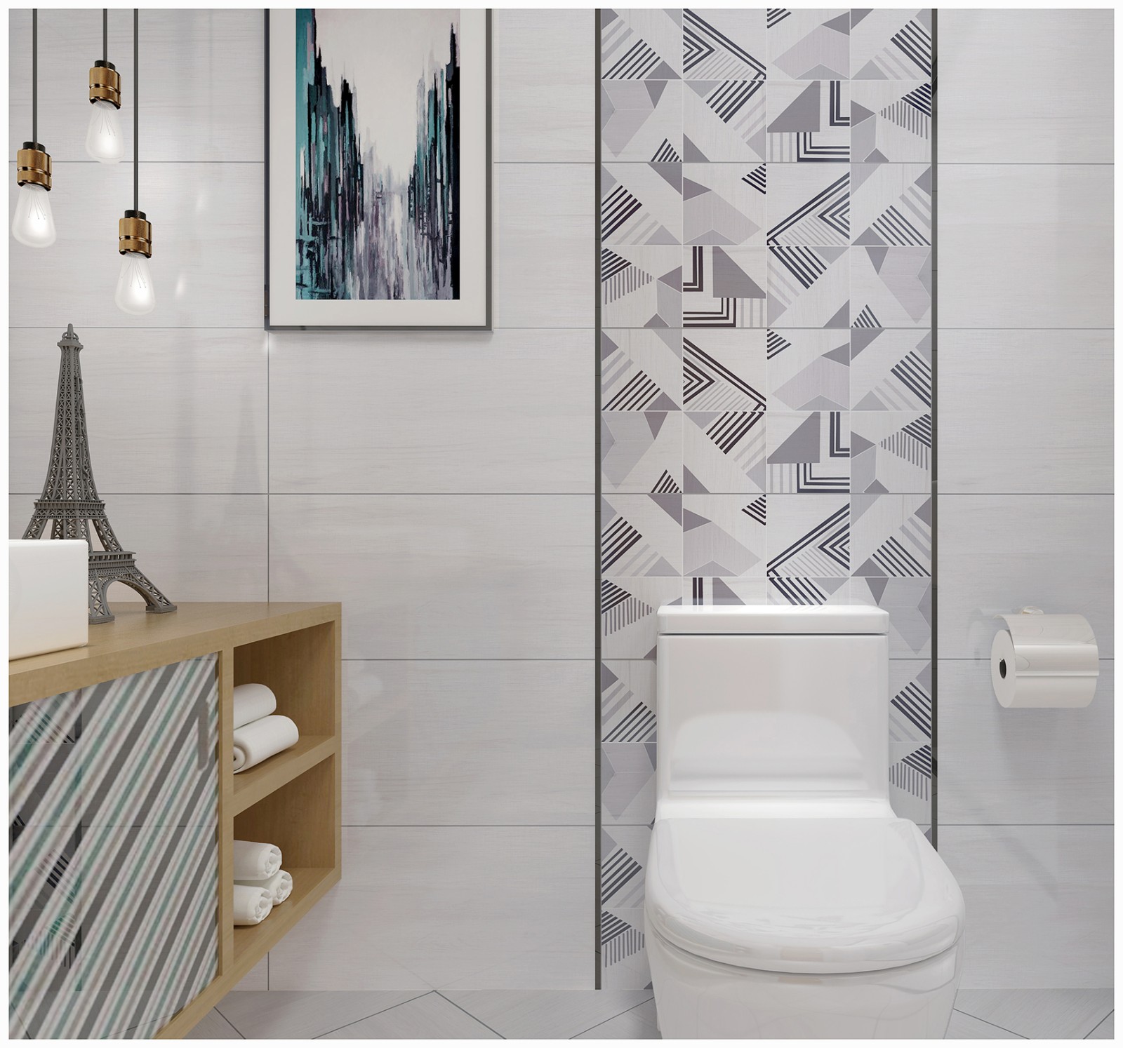 FTC63005-现代卫生间局部图应用效果图